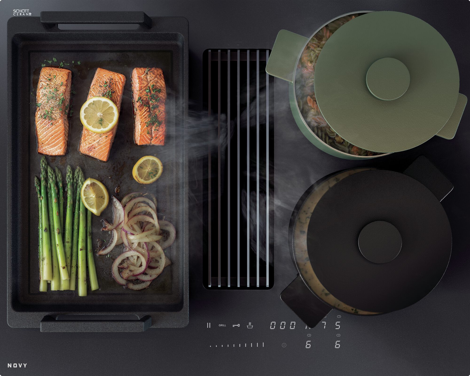 Venting hobs Novy Easy Matte Line 1881-g1